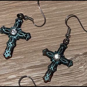 Cross earrings